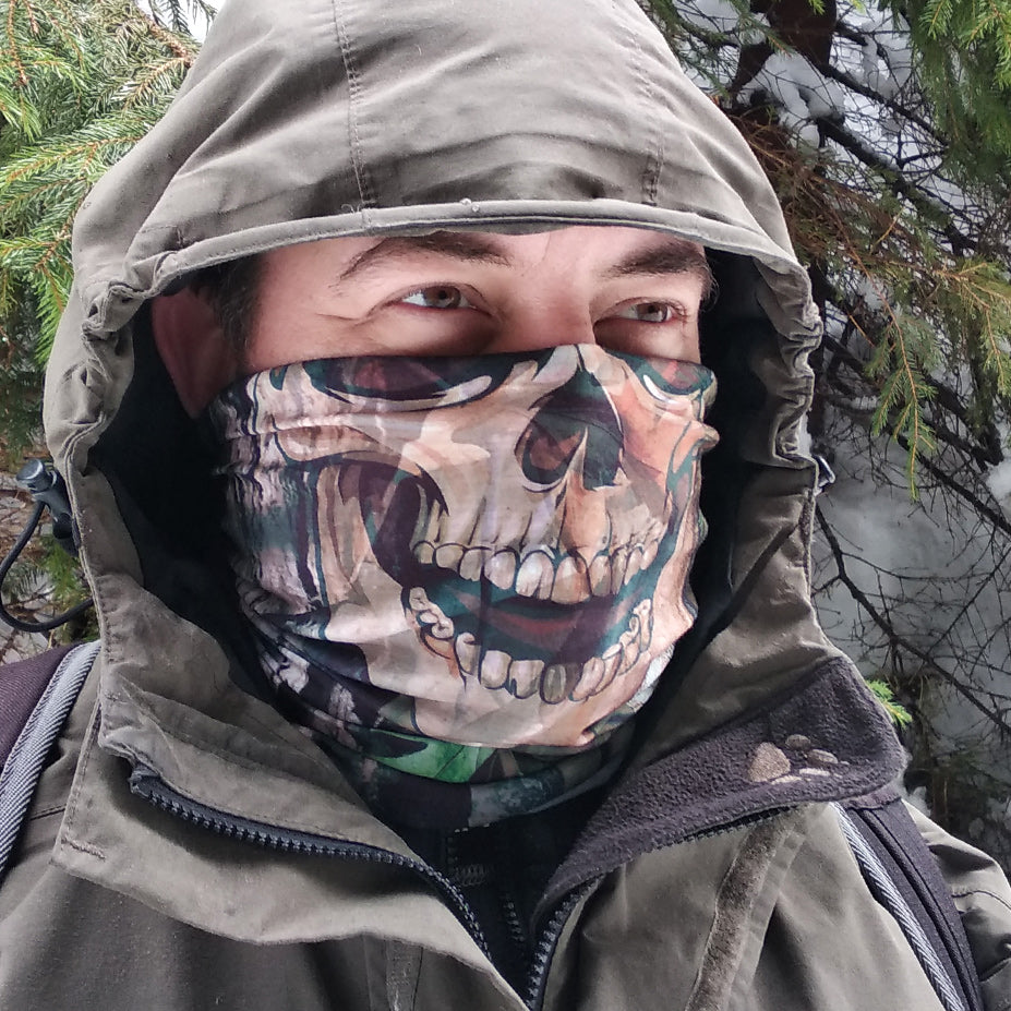 "Camo skull" camouflage pattern bandana, buff- liratech.eu