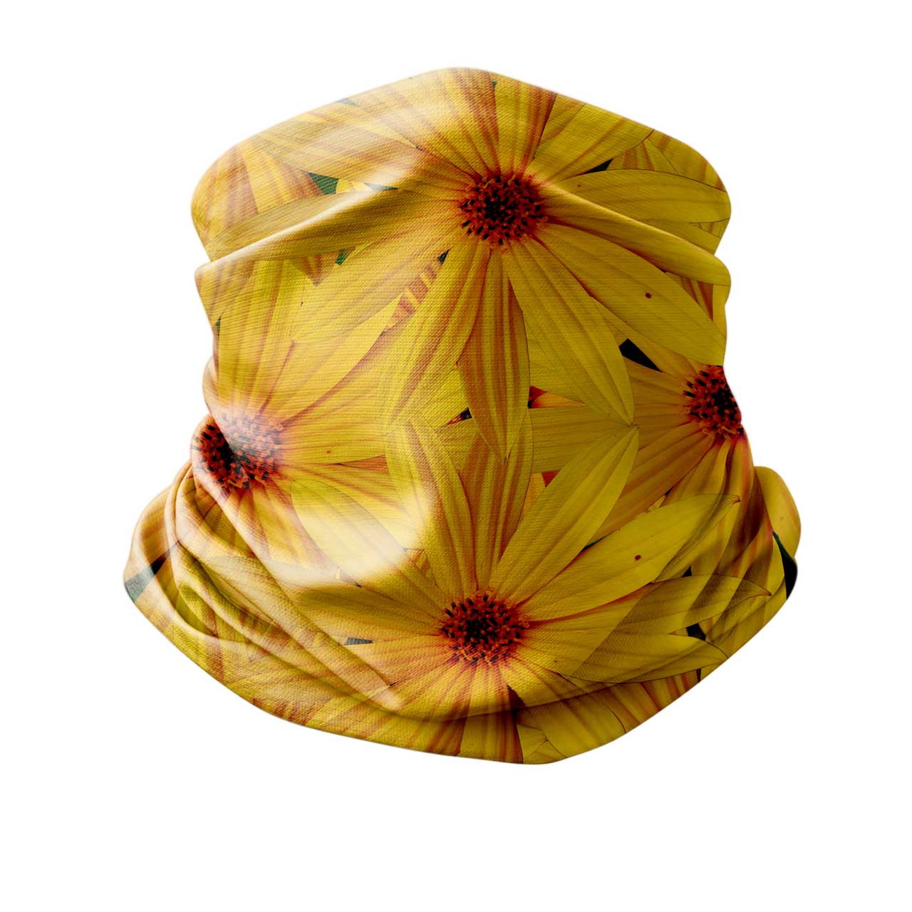 "Gerbera" yellow pattern bandana