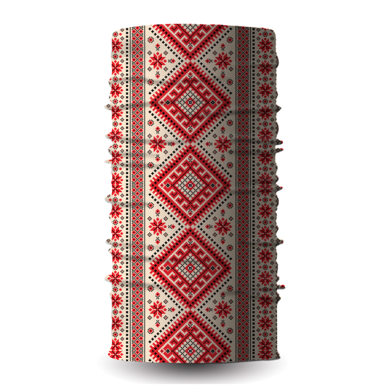 "Maya" bulgarian traditional shevica bandana, buff- liratech.eu
