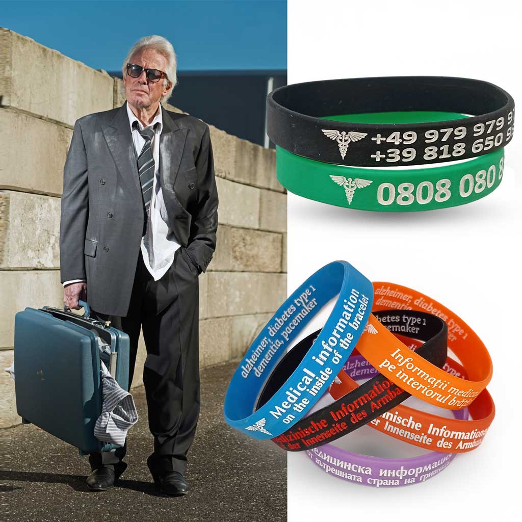Custom dementia alzheimer for old people bracelets to order liratech.eu