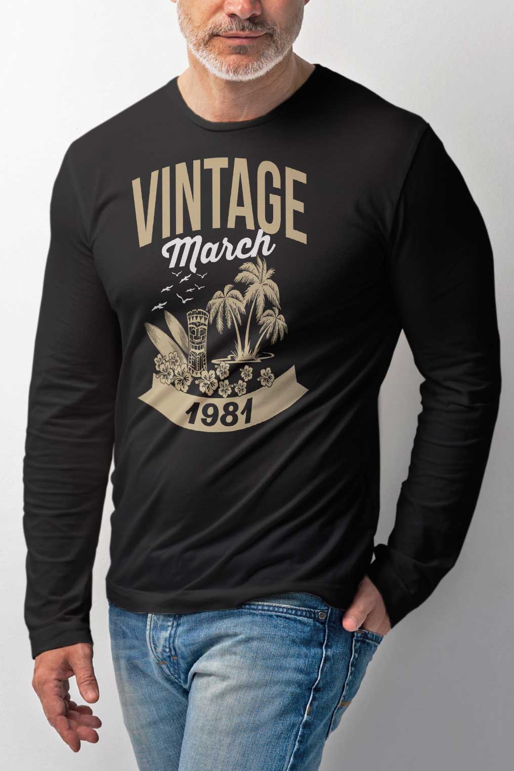 Vintage - for a birthday with a month and a year to order - a T-shirt, blouse or sweatshirt-liratech.eu