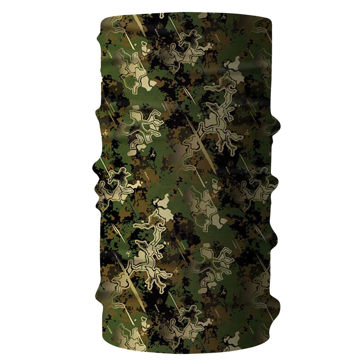 map camouflage bandana buff fight pattern